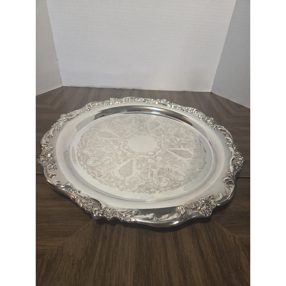 Vintage Lunt Silverplate "Eloquence" Serving Tray Vintage
